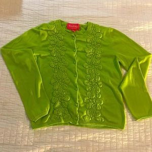 Lily Pulitzer GUC cardigan. In bright green
